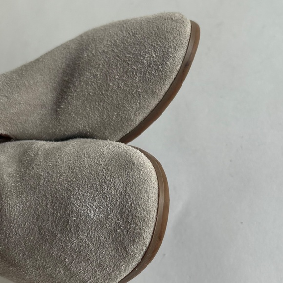 Lucky Brand Grey Suede Genuine Leather Mules Flats size 8 - Picture 11 of 12